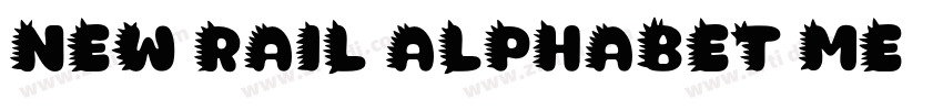 New Rail Alphabet Me字体转换